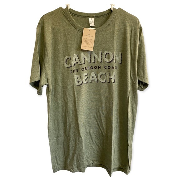 Alternative Apparel Tops - Alternative Apparel Cannon Beach The Oregon Coast Crew Short Sleeve T-Shirt